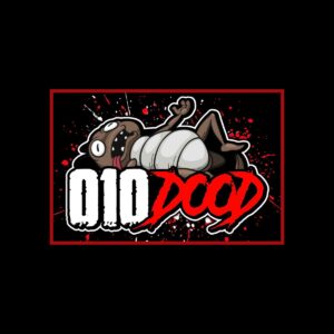 Sticker met de tekst: "010 dood" met een dode kakkerlak nu te koop bij Mokumshop