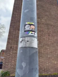 Foto van geplakte sticker(s)