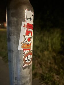 Foto van geplakte sticker(s)
