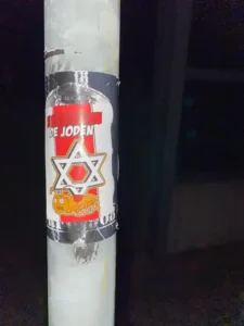 Foto van geplakte sticker(s)