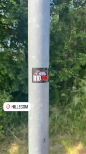 Foto van geplakte sticker(s)